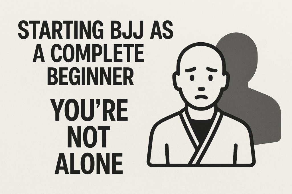 Starting bjj as a beginner for the first time, white belt training on the mats.