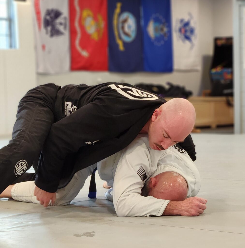 Students practicing gi Brazilian Jiu Jitsu in Thibodaux Louisiana